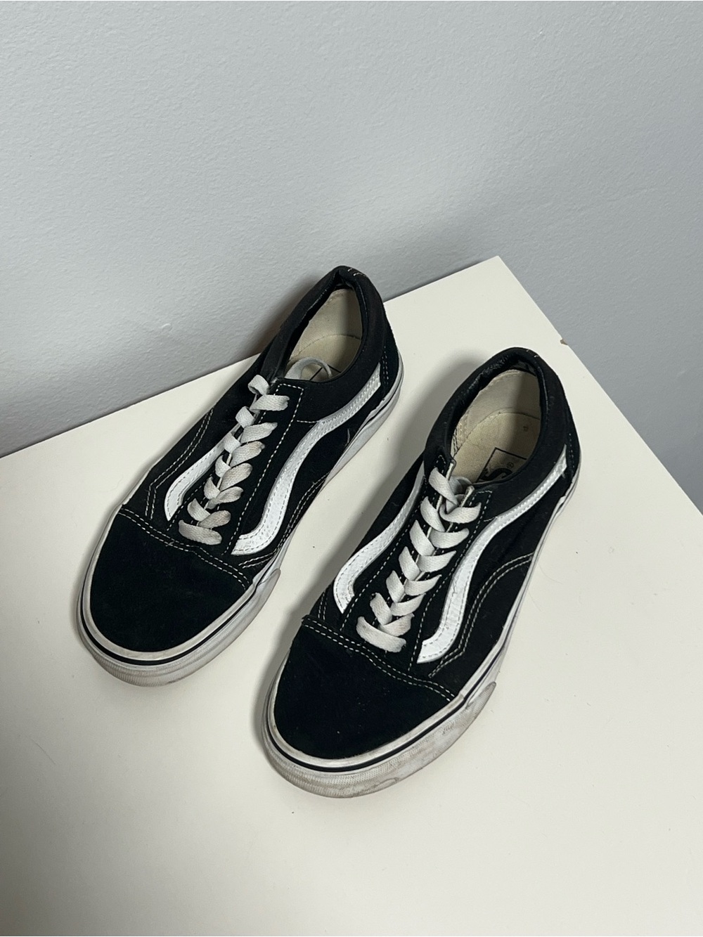 Vans Black and White Low-Top Sneakers